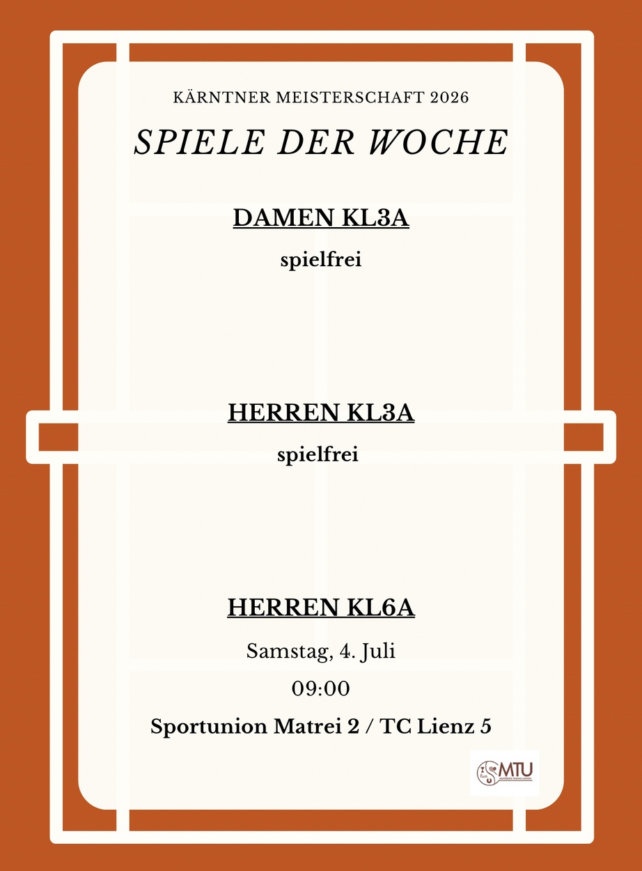 Spiele der Woche