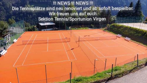 Neue Tennisplätze in Virgen