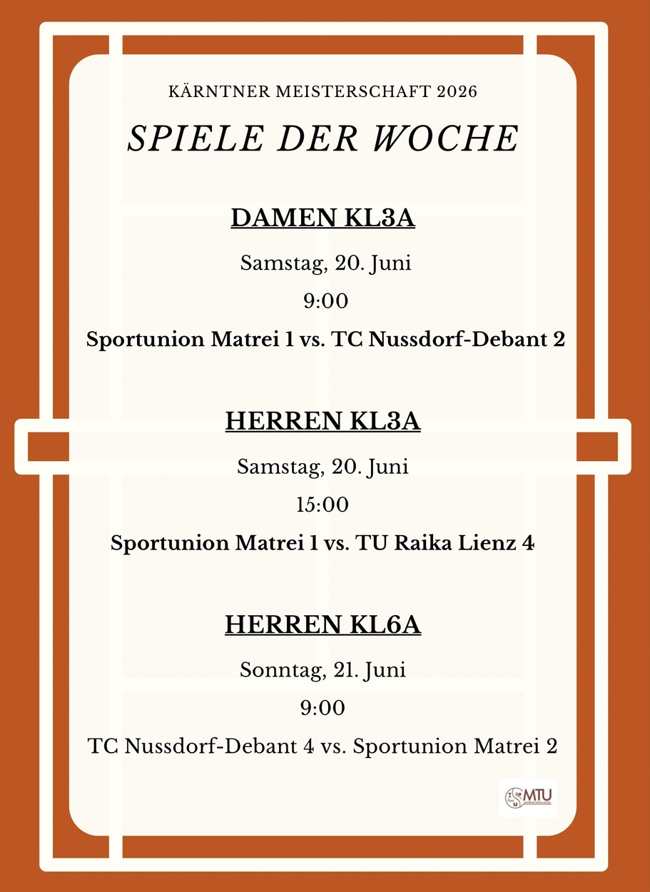 Spiele der Woche